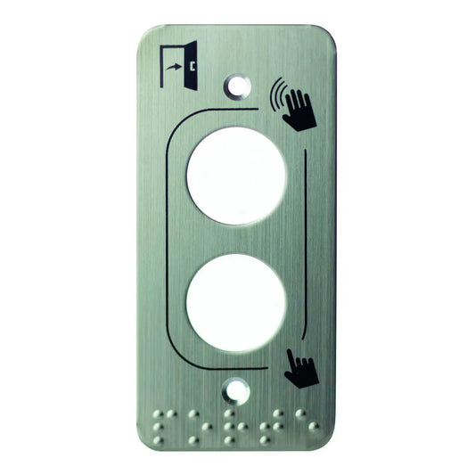 Accessoire de porte plaque inox 2019 L39,5 braille
