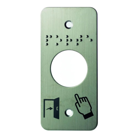 Accessoire de porte plaque inox 025 L39,5 braille