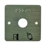 Accessoire de porte plaque inox 019 L80 braille – vue 2