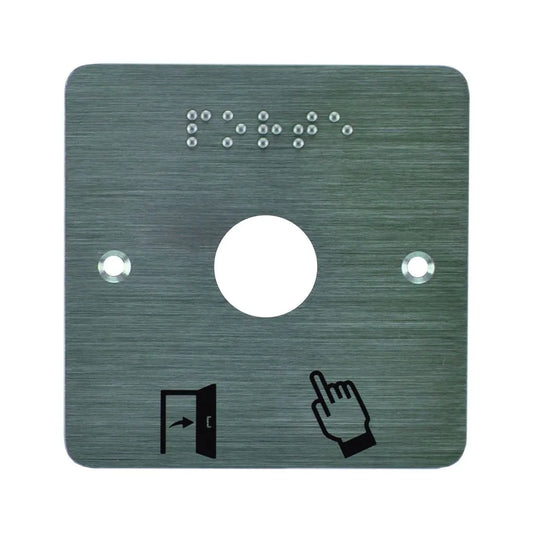Accessoire de porte plaque inox 025 L80 braille