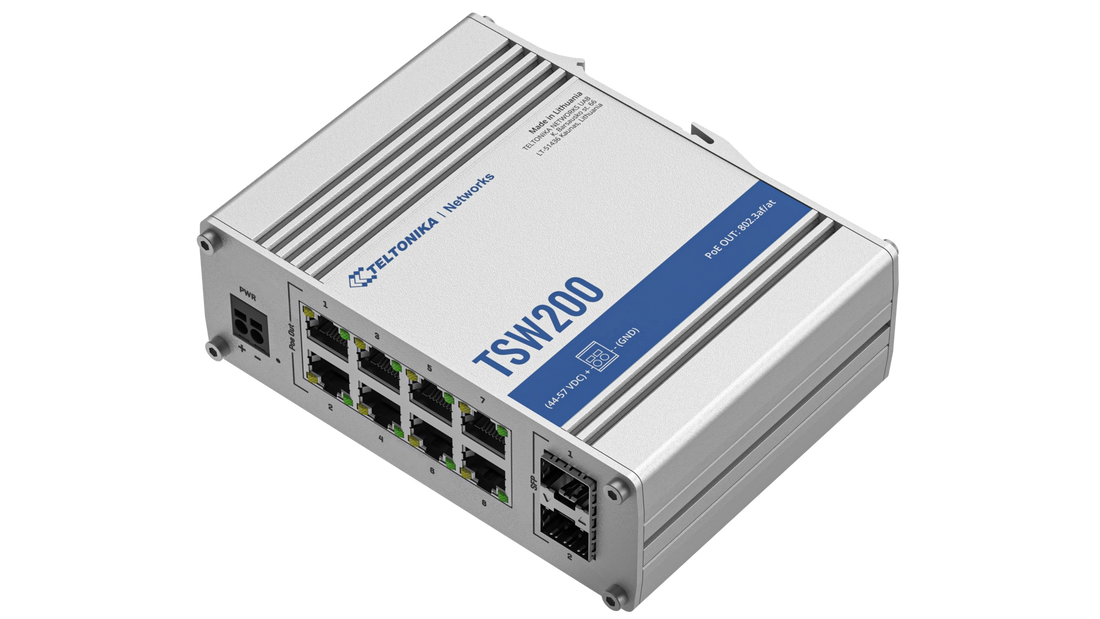 SWITCH INDUSTRIEL 8x10/100/1000 POE +2SFP MAX 240W Non manageable