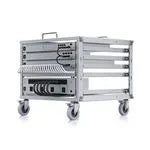 Support de baie informatique mini rack 6U sur roulette – vue 3
