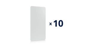 Badge de contrôle d'accès pack de 10 cartes NFC blanches – vue 2