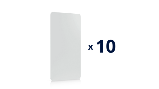 Badge de contrôle d'accès pack de 10 cartes NFC blanches