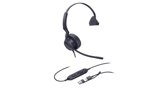 CASQUE MONO TEAMS USB-C/A CASQUE FILAIRE COMPATIBLE TEAMS – UH44MONO