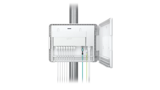 COFFRET IPX6 POUR ROUTEURS/SWITCHS UISP MONTABLE SUR POTEAU OU MUR