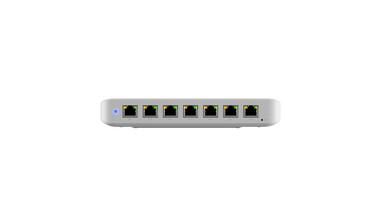 SWITCH UNIFI 7 PORTS GbE PoE 42W Alimente par adapteur POE++ non fourni