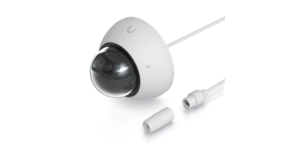 CAMÉRA DOME 4K INT/EXT IR 40m BLANCHE Advanced AI : Reconnaissance faciale et plaques – vue 4