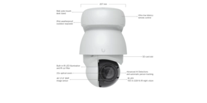 CAMÉRA PTZ 4K POE++ ZOOM OPT 22x BLANCHE INDUSTRIAL GRADE / AI CAPABILITIES – vue 3