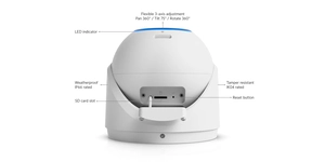 CAMÉRA TURRET G6 4K POE+ IR40M IP66 NOIRE UVC-G6-Pro-Turret-B – vue 12