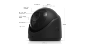 CAMÉRA G6 TURRET INT/EXT 4K POE IR 30M Noire – vue 3