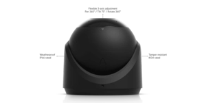 CAMÉRA G6 TURRET INT/EXT 4K POE IR 30M Noire – vue 4