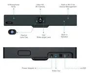 Système de visioconférence barre de visioconference uhd USB – vue 3