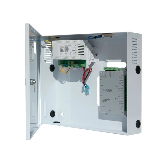 Équipement de contrôle d'accès multiprotocoles en coffret mural avec alim 220V
