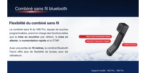 Téléphone IP poste IP écran 2,8' couleur 2 ports – vue 6