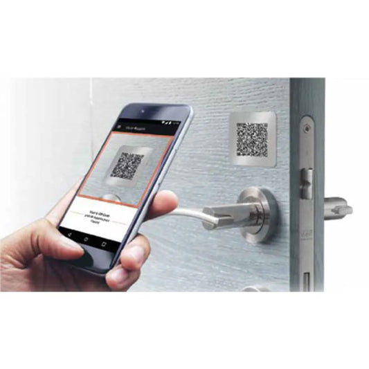 Équipement de contrôle d'accès qr code noir recto code verso : pour access visor