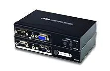 Commutateur KVM jusqu'a 150M / 1600x1200 / 2 lcd/speaker