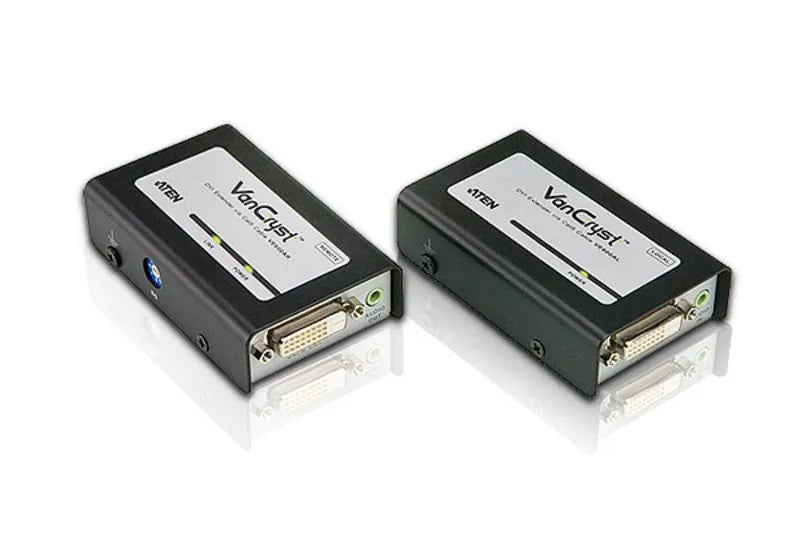 Commutateur KVM ampli dvi + audio RJ45 A 60M 1080P