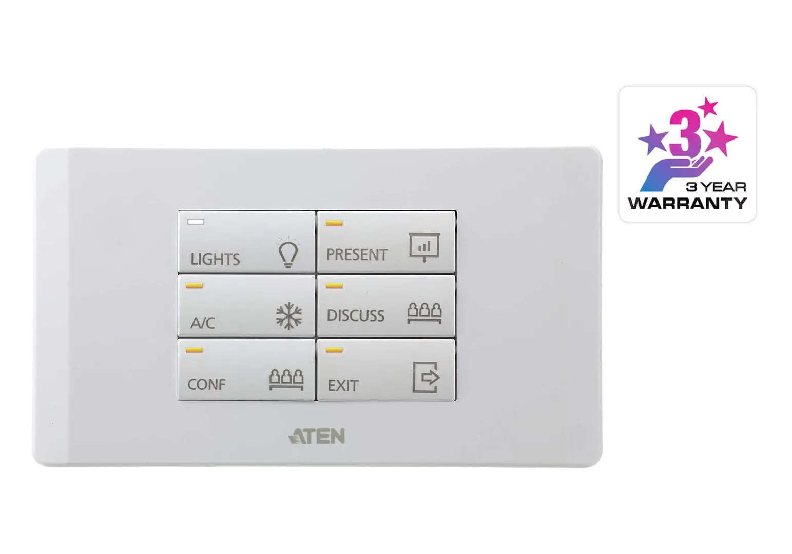 SYSTEME DE CONTROLE 12 BOUTONS CLAVIER A 12 BOUTONS UE 2 GANGS