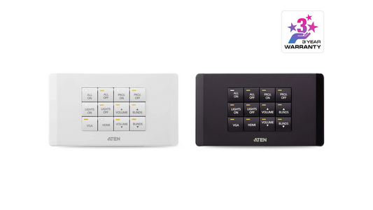SYSTÈME DE CONTROLE 12 BOUTONS POE CLAVIER A 12 BOUTONS UE 2 GANGS