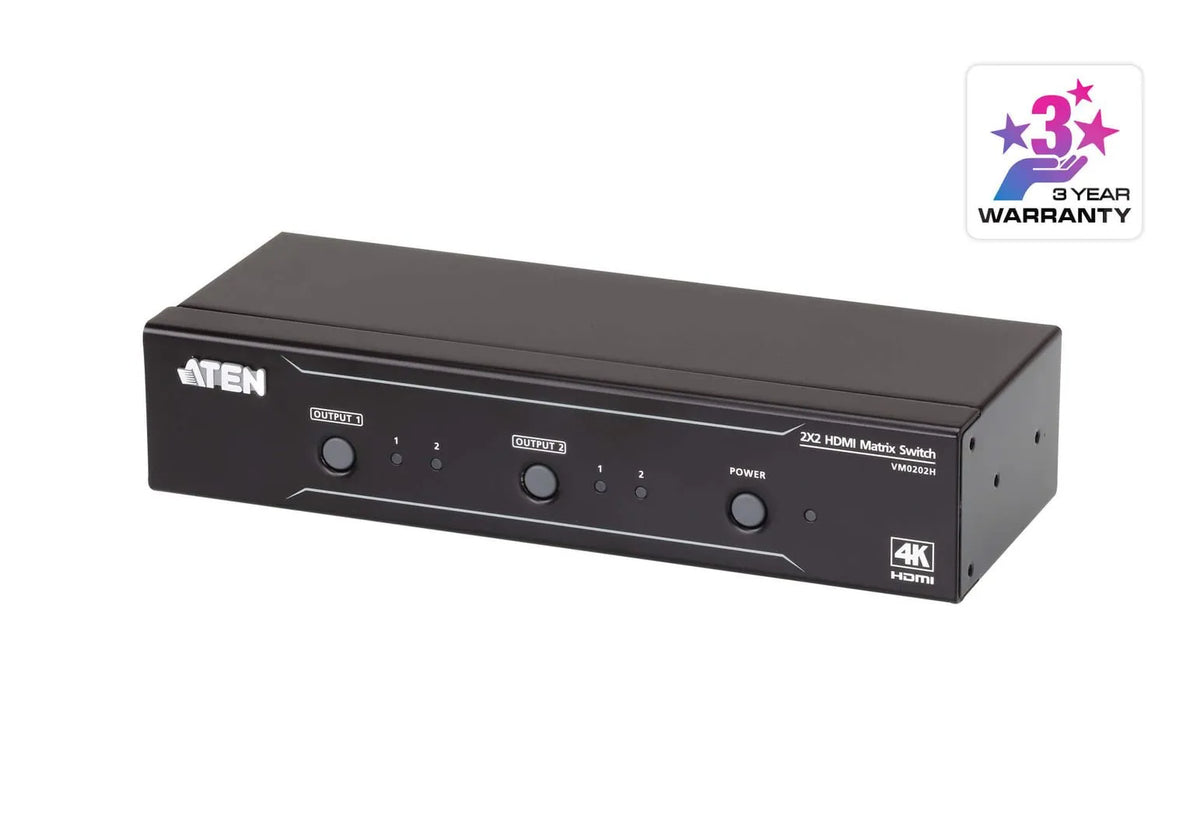 Commutateur KVM switch matrix 2X2 4K HDMI up to 15m