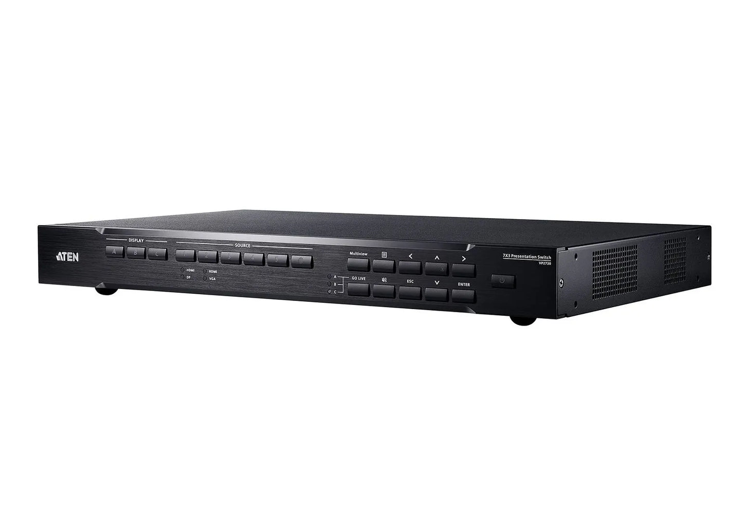 Commutateur KVM transparant avec ajusteur / diffusion / melangeur