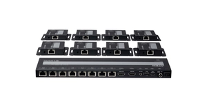 Commutateur KVM Repartiteur Cat 6 HDMI 4K a 8 ports – vue 3