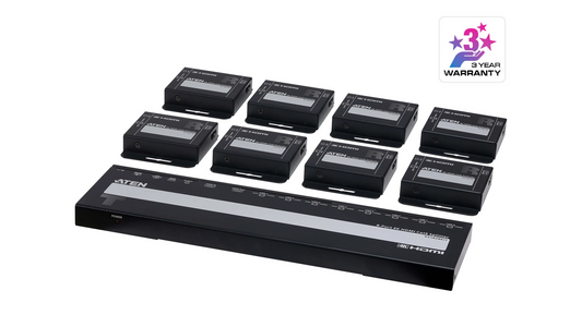 Commutateur KVM Repartiteur Cat 6 HDMI 4K a 8 ports