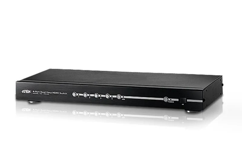Commutateur KVM switch 4-PORTS dual view HDMI