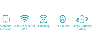 TELEPHONE WIFI PORTABLE ECRAN 2' VIBREUR 4 SIP Wi-Fi bi-bande 802.11 a/b/g/n/ac (2.4 GHz / 5 GHz) – vue 5