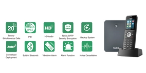 Téléphone sans fil package base W70B + DECT W59R IP67 – vue 3