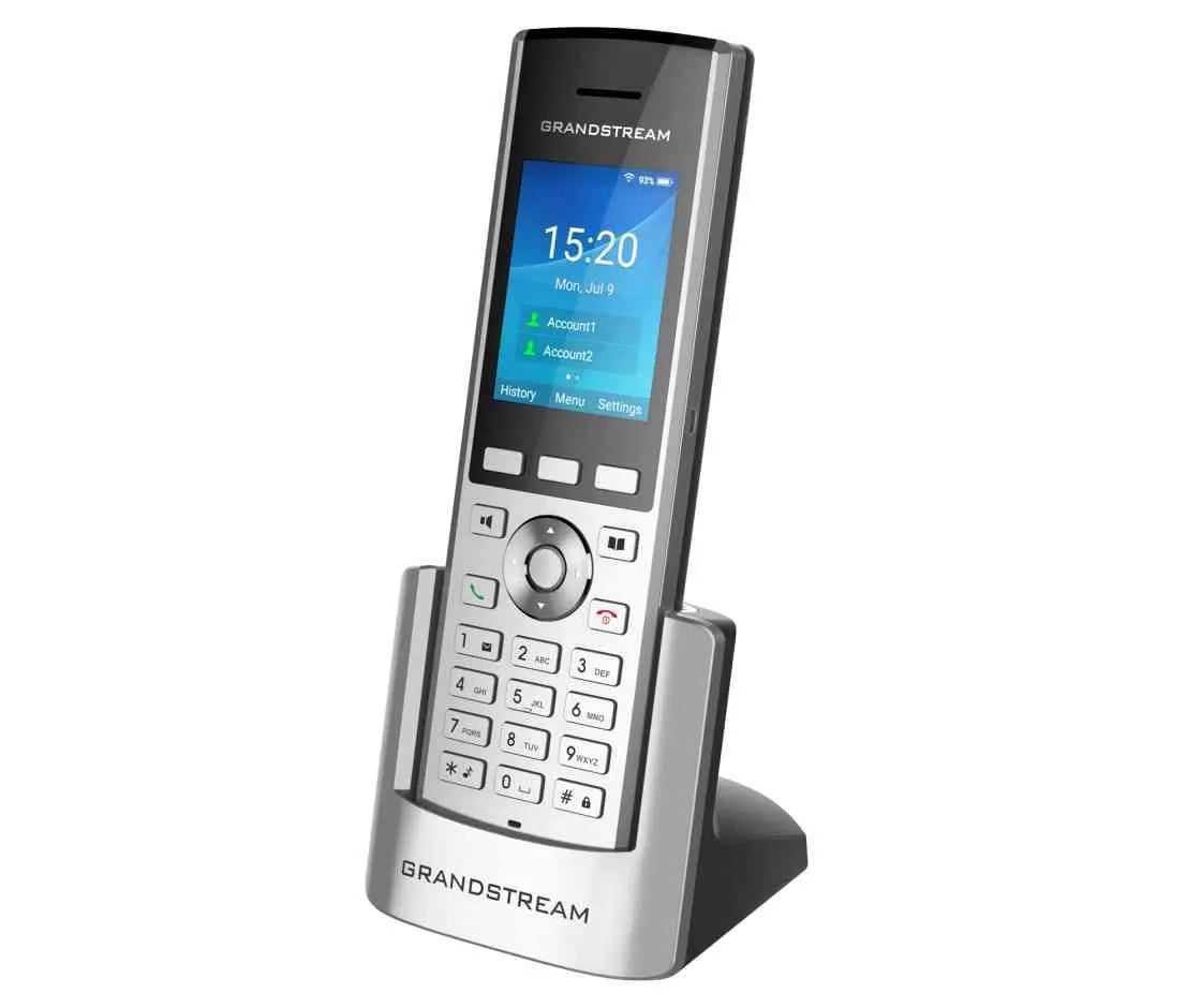 Téléphone sans fil 2 Comptes SIP, 2 lignes USB jack 3,5mm bp alarme