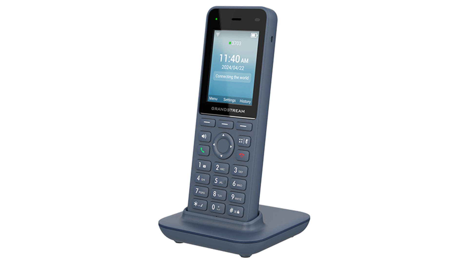 Téléphone sans fil 3 comptes SIP, 3 lignes usb-c psu bp urgence