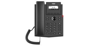 TELEPHONE 2 COMPTES SIP POE ECRAN 2.3' monochrome 2 PORTS – vue 3