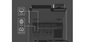 TELEPHONE 2 COMPTES SIP POE ECRAN 2.3' monochrome 2 PORTS – vue 4