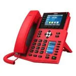 Téléphone IP 16 comptes SIP POE rouge – vue 2