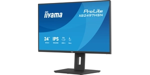 ECRAN 24' ULTRA MINCE IPS 1920x1080 1ms 350cd/m2 1500:1, HP, HDMI/DP/USB/USB-C/USB-HUB – vue 2