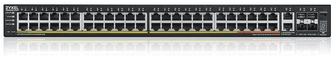 48 PORTS RJ45 4 PORTS 10 GBPS SFP+ 2x10mG RJ45 1 AN NEBULAFLEX PRO INCLUS 600W POE