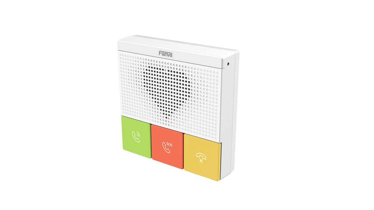 INTERCOM AUDIO 3 BOUTONS IP54 POE 2 COMPTES SIP Antibacterien