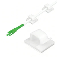 Set di 20 clip adesive – Organizzazione cavi (ideale fibra 0.9–3 mm, auto/casa/ufficio)