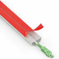 Canalina passacavi adesiva flessibile – Organizzazione cavi - Discrezione fibra ottica (1 m / 2 m / 4 m)