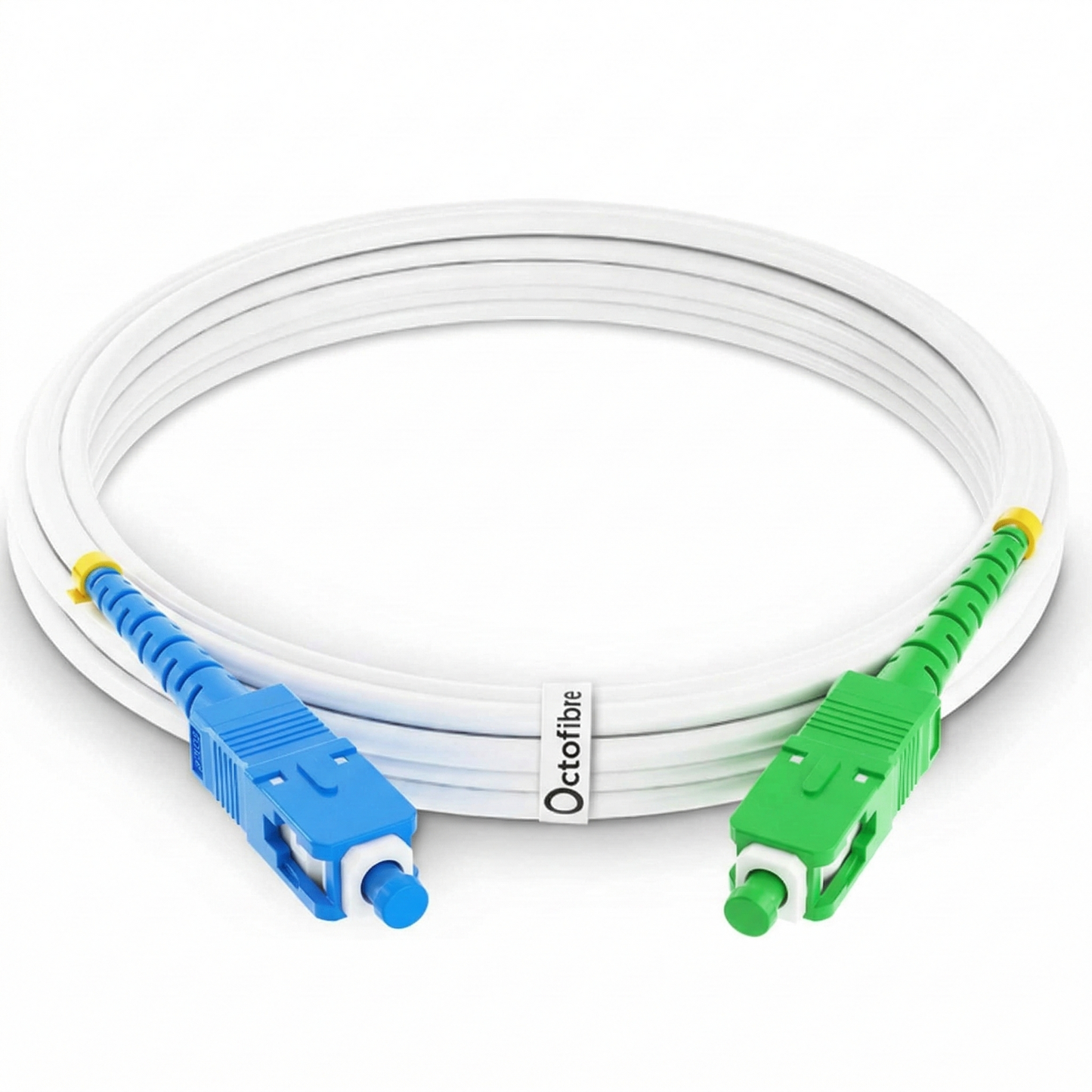 Octofibre - Cavo in fibra ottica Freebox - Rinforzato con schermatura in Kevlar - Estensione/schema in fibra ottica - SC APC a SC UPC - Garanzia di 10 anni 