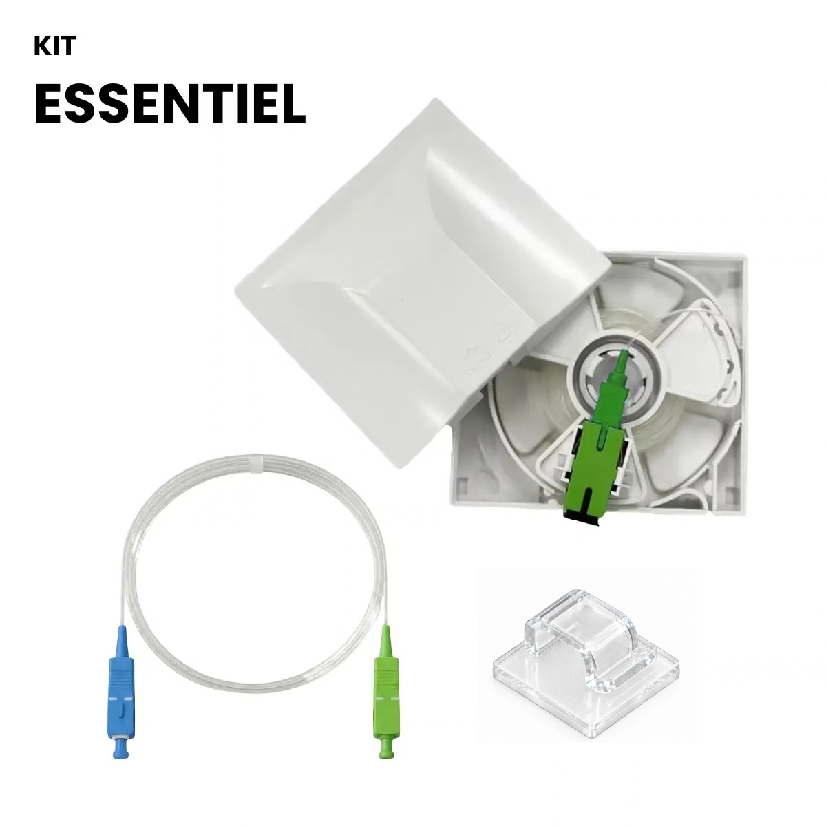 Kit Essentiel Rallonge Fibre Optique Invisible – Déplacez votre box internet facilement Octofibre